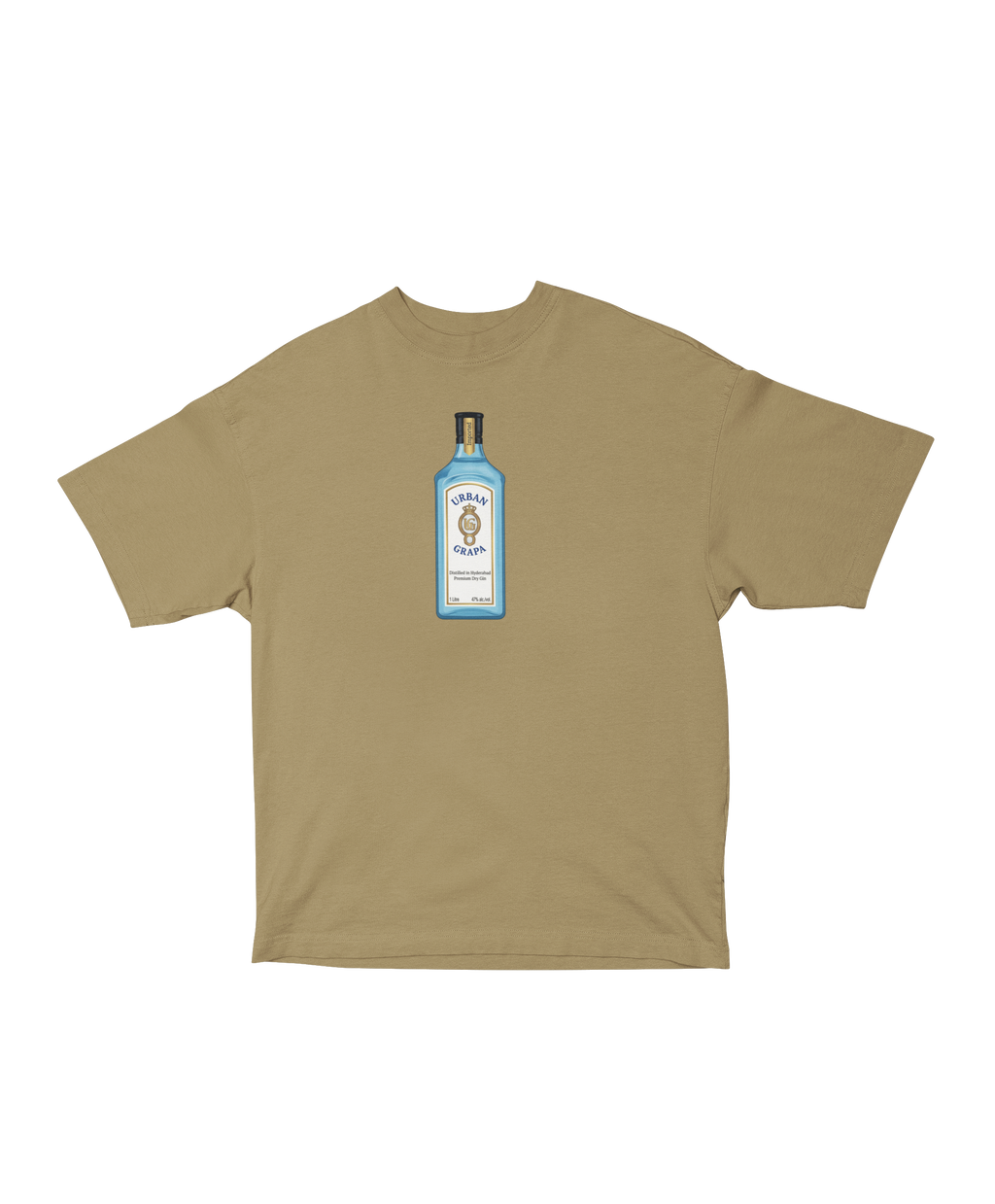 REIMAGINED BOMBAY SAPPHIRE BOTTLE OVERSIZED T-SHIRT