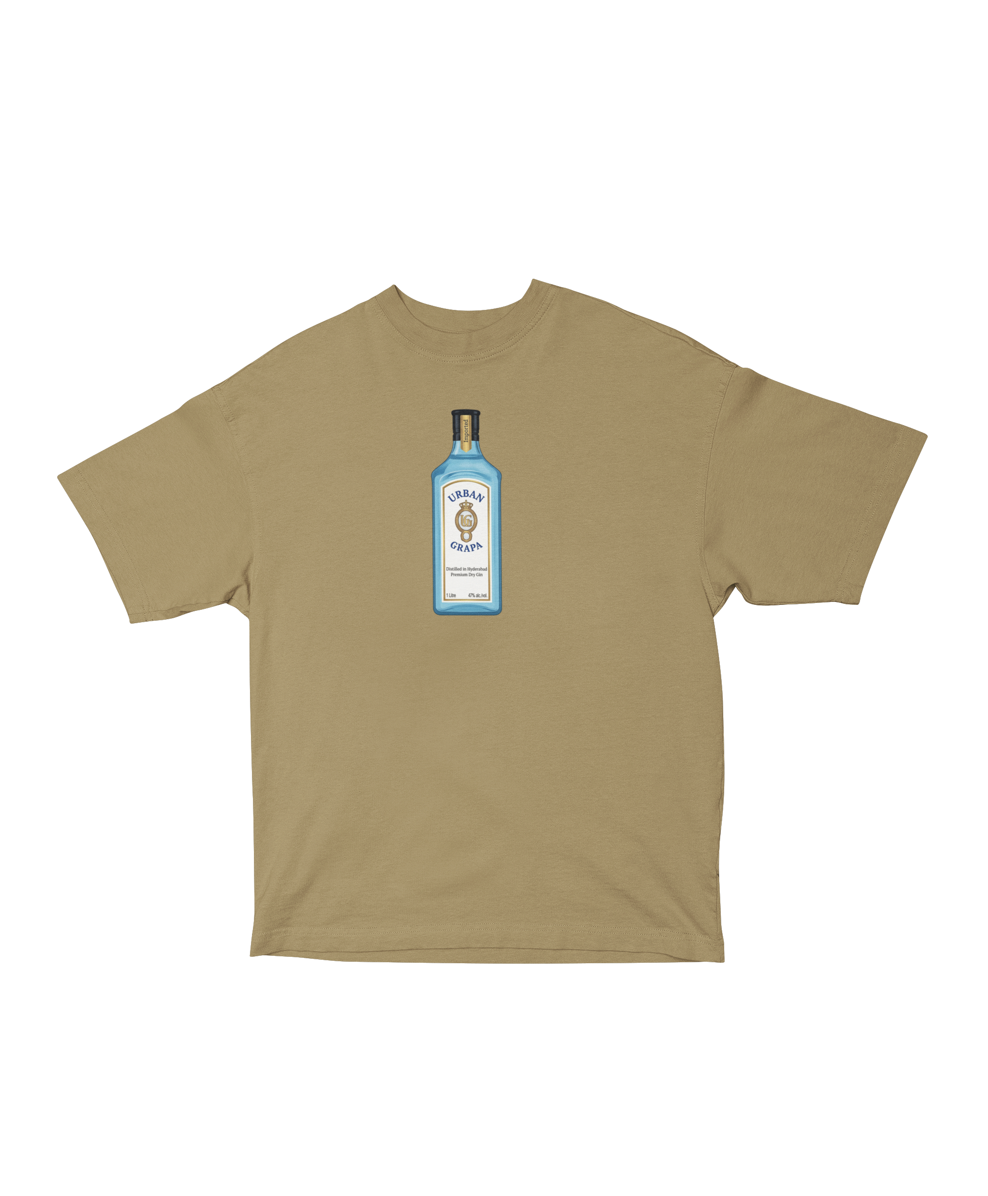 REIMAGINED BOMBAY SAPPHIRE BOTTLE OVERSIZED T-SHIRT