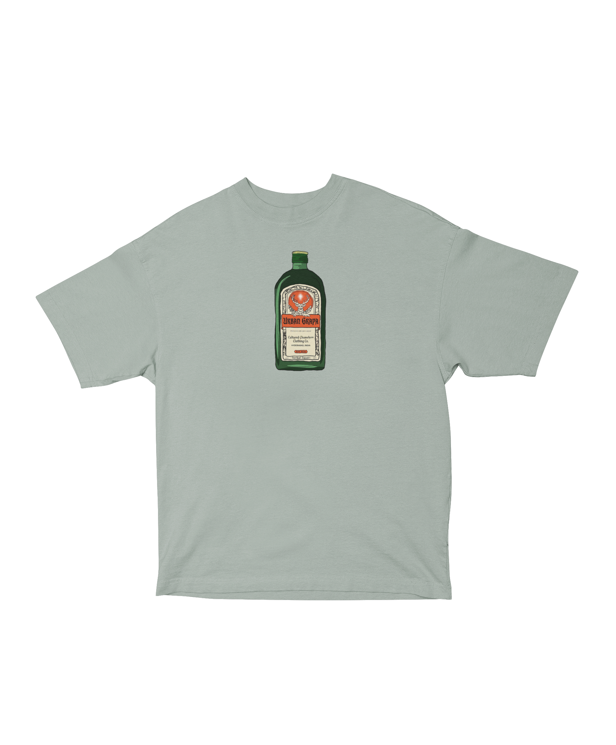 REIMAGINED JÄGERMEISTER BOTTLE OVERSIZED T-SHIRT