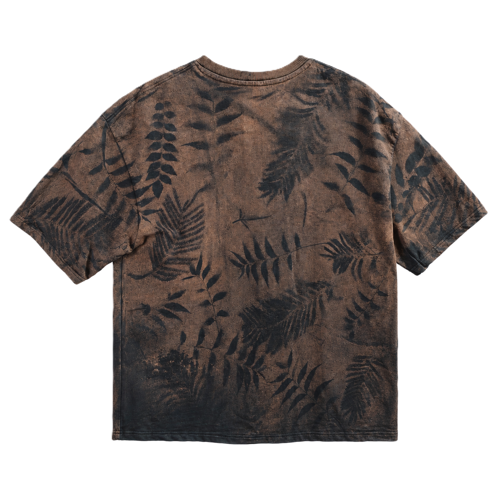 RUSTY FOREST BLACK ACID WASH OVERSIZED T-SHIRT