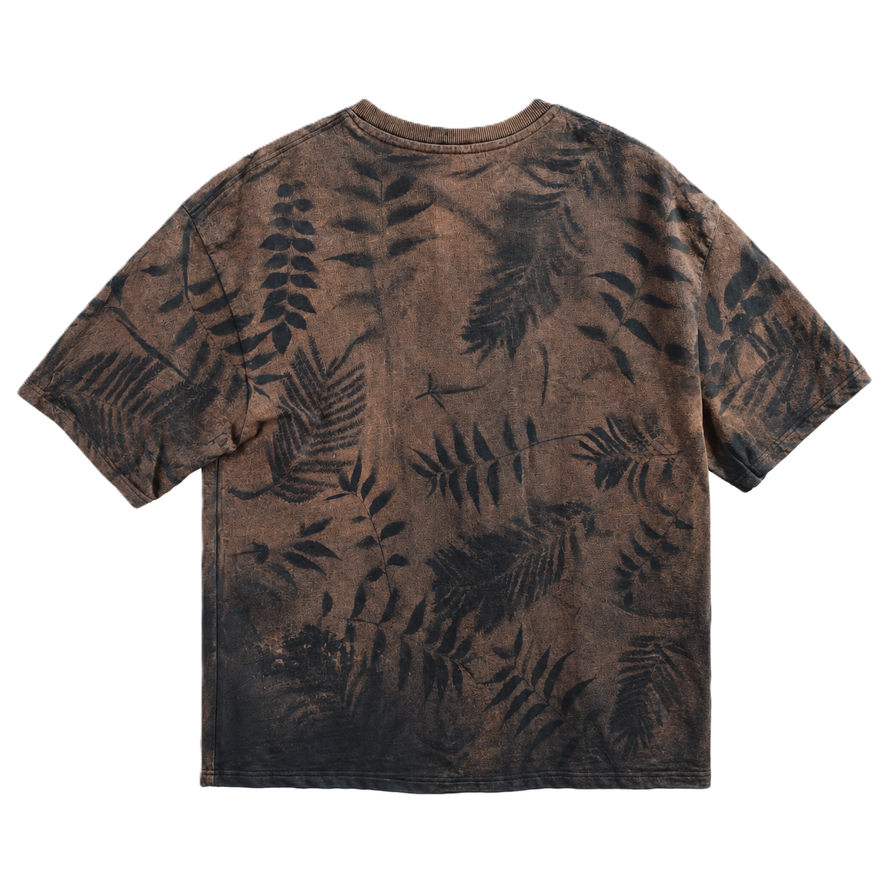 RUSTY FOREST BLACK ACID WASH OVERSIZED T-SHIRT