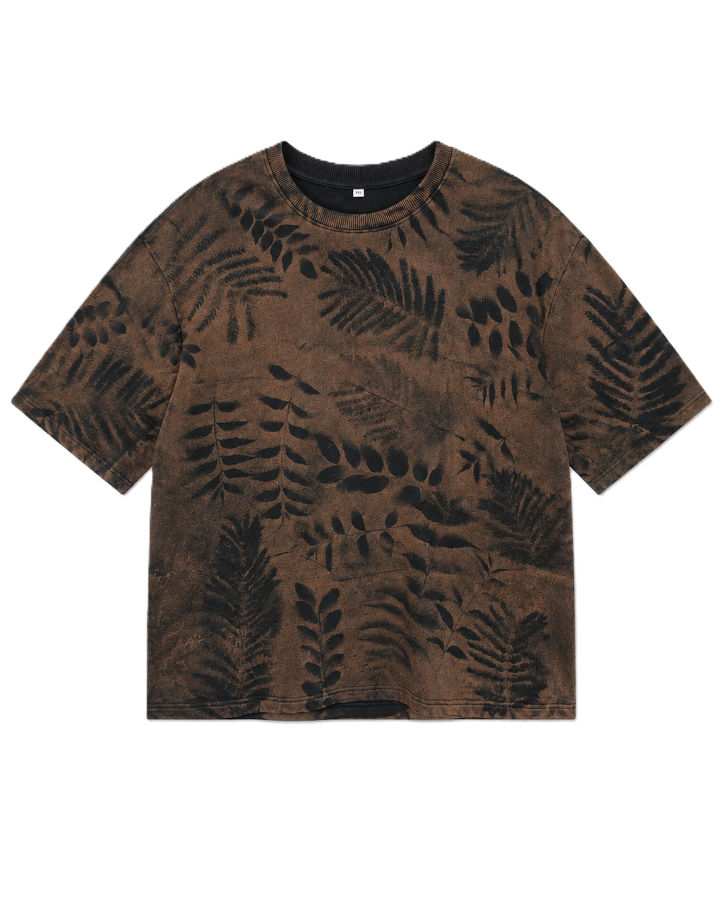 RUSTY FOREST BLACK ACID WASH OVERSIZED T-SHIRT