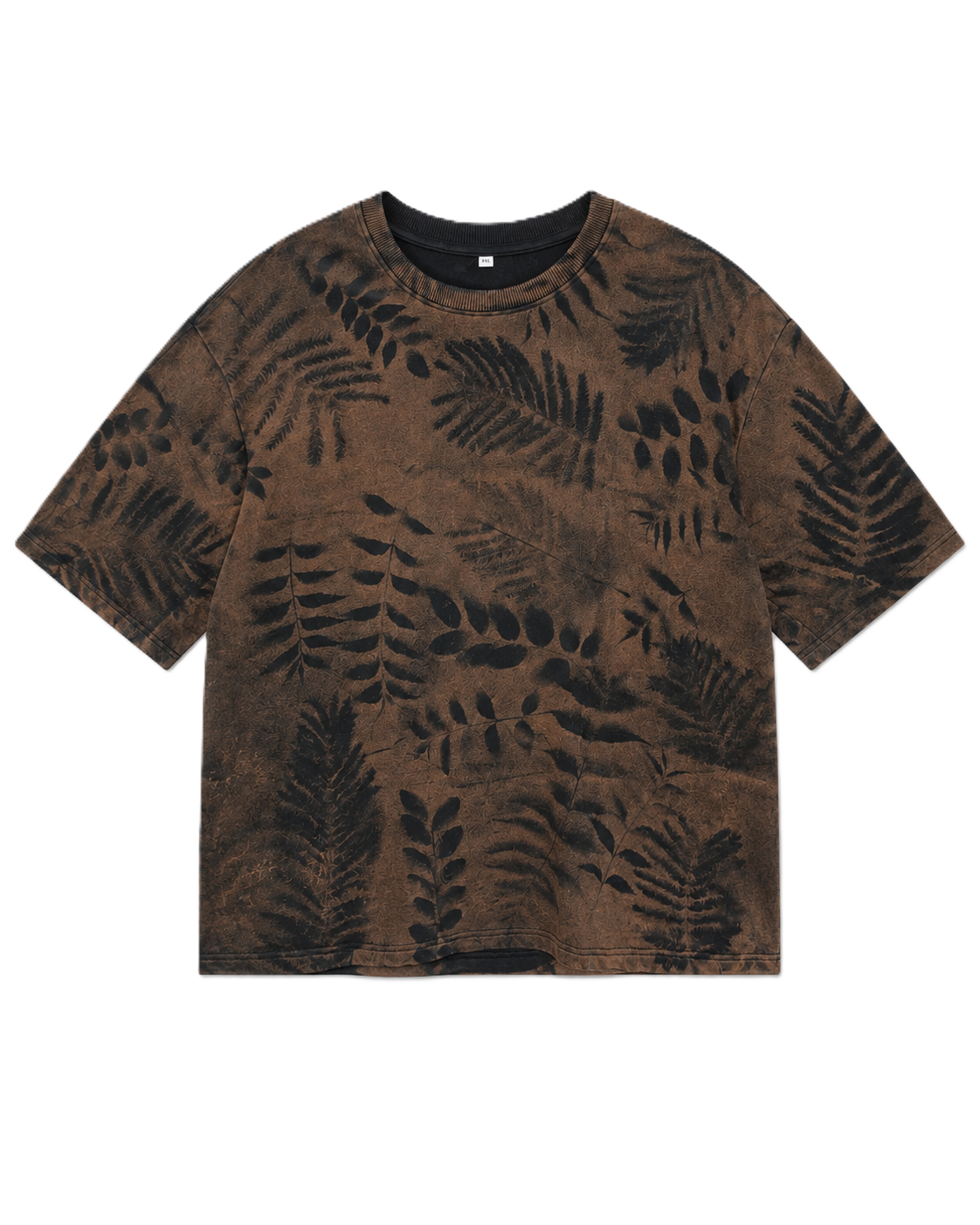 RUSTY FOREST BLACK ACID WASH OVERSIZED T-SHIRT