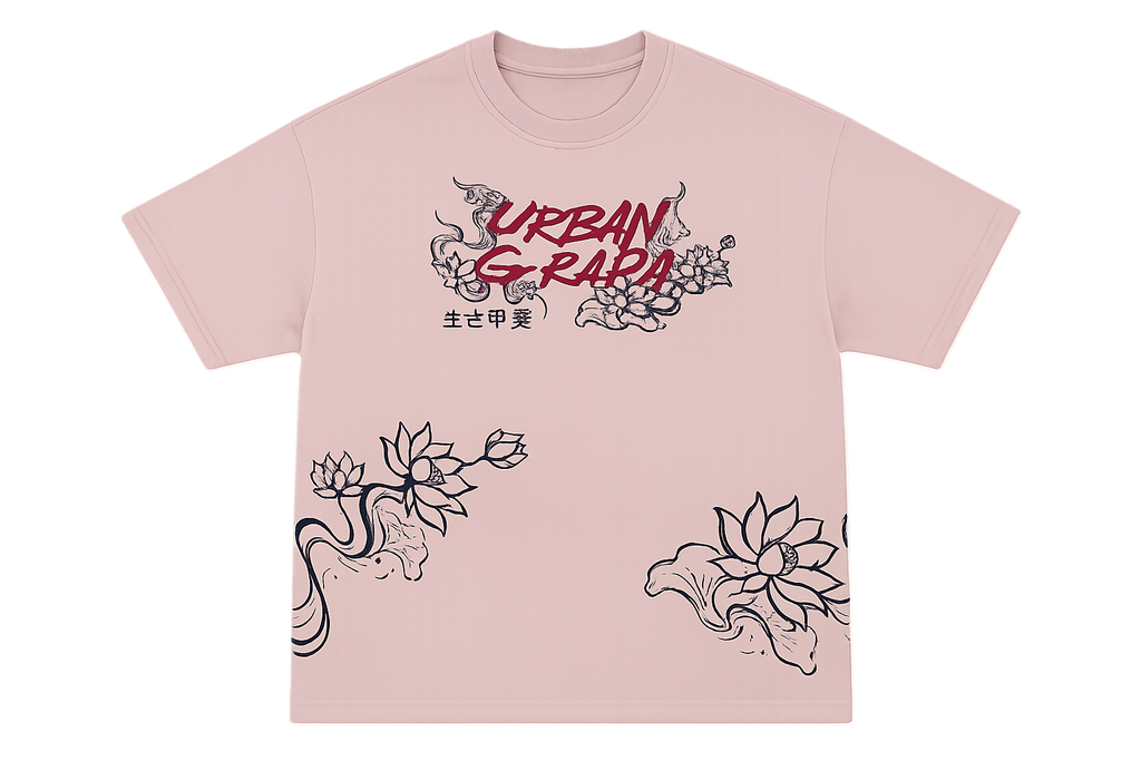 IKIGAI BLOOM ALLOVER PRINTED OVERSIZED T-SHIRT