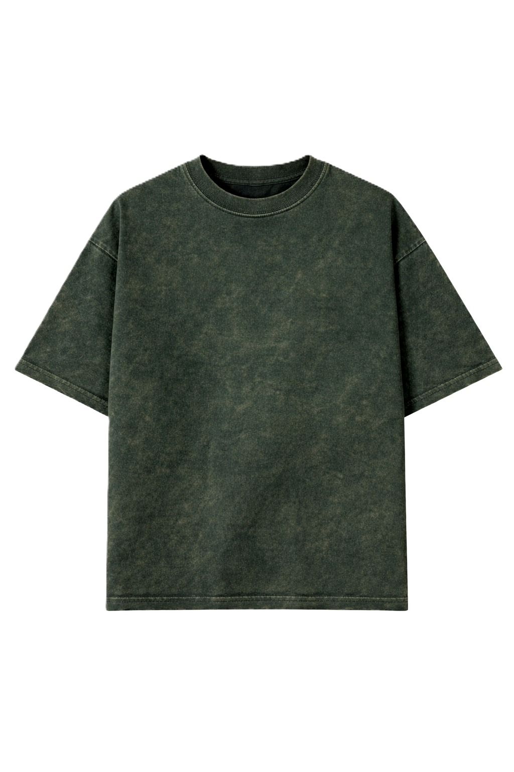 FOREST GREEN ACID WASH STYLE OVERSIZED TSHIRT