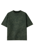 FOREST GREEN ACID WASH STYLE OVERSIZED TSHIRT