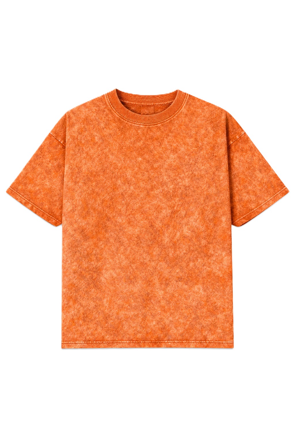 ORANGE ACID WASH STYLE OVERSIZED TSHIRT