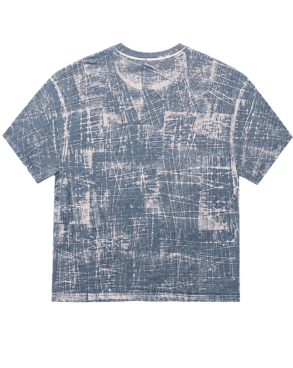 BROKEN GEOMETRY CHARCOAL ACIDWASH OVERSIZED T-SHIRT