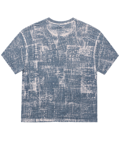 BROKEN GEOMETRY CHARCOAL ACIDWASH OVERSIZED T-SHIRT