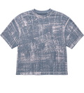 BROKEN GEOMETRY CHARCOAL ACIDWASH OVERSIZED T-SHIRT