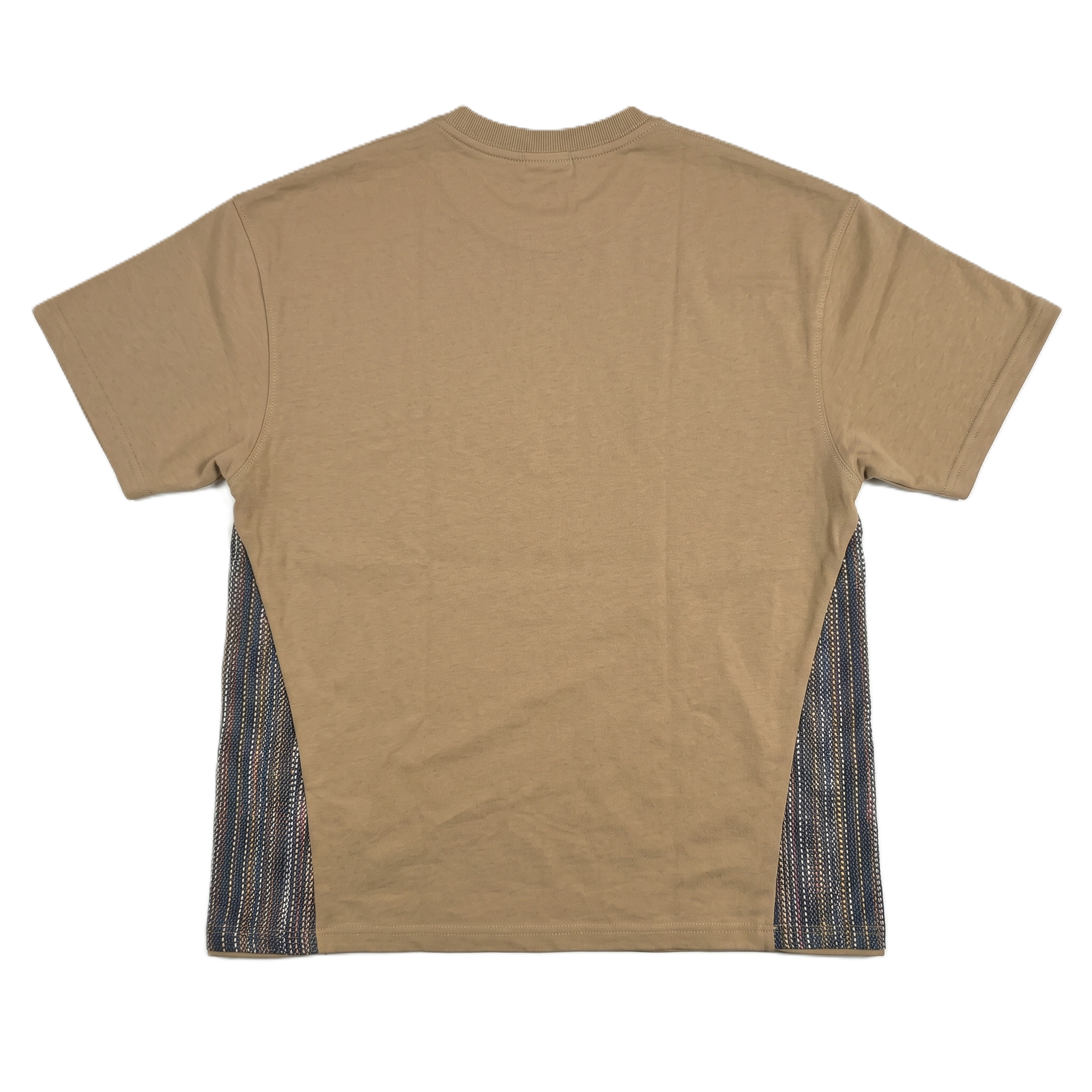 JACQUARD SIDE PANEL OLIVE OVERSIZED T-SHIRT