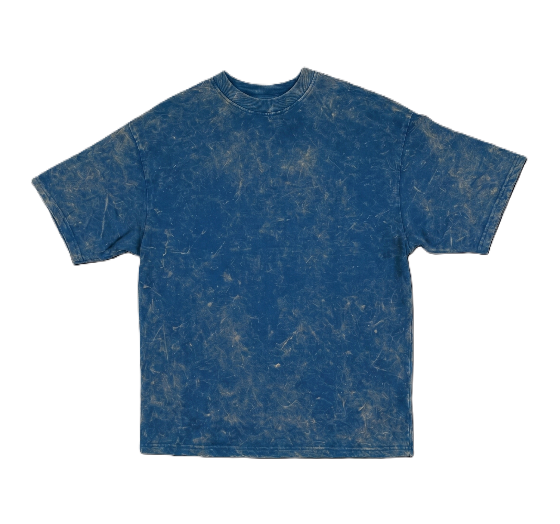 BLUE ACID WASH STYLE OVERSIZED T-SHIRT