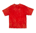 RED ACID WASH STYLE OVERSIZED T-SHIRT
