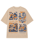 LA DOLCE VITA WAFFLE OVERSIZED T-SHIRT