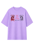 UNTAMED SOUL WAFFLE OVERSIZED T-SHIRT