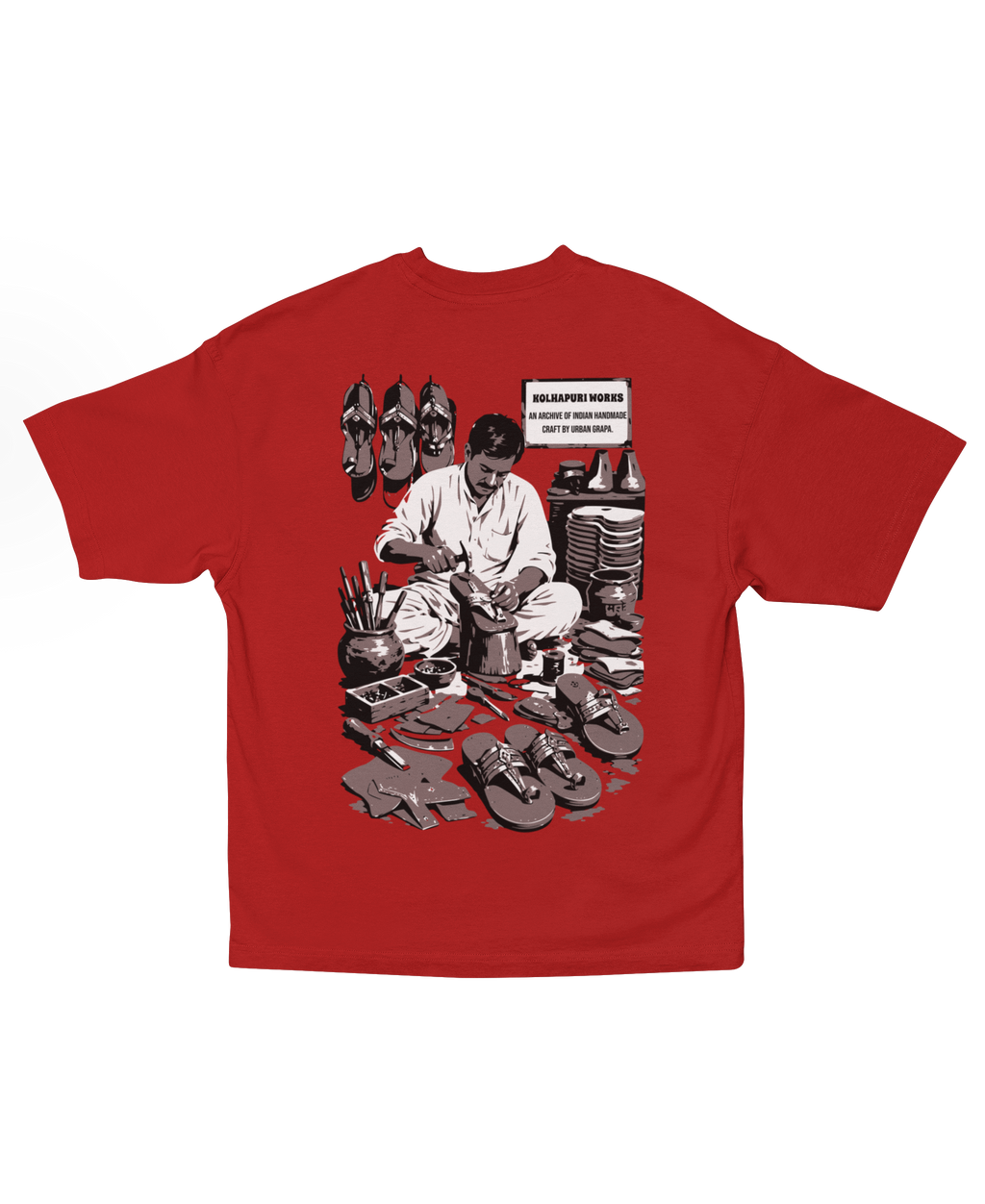 KOLHAPURI WORKS OVERSIZED T-SHIRT