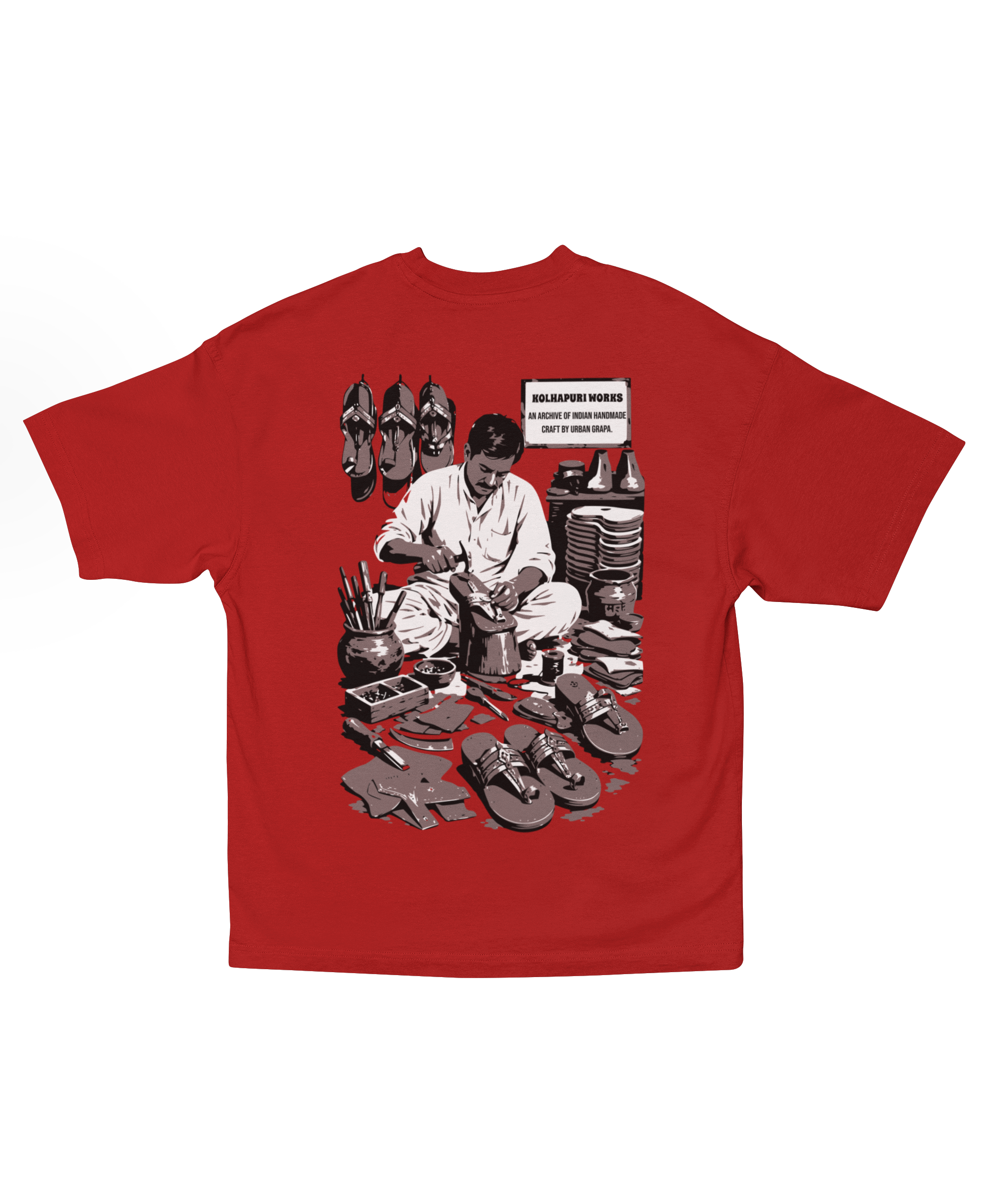 KOLHAPURI WORKS OVERSIZED T-SHIRT