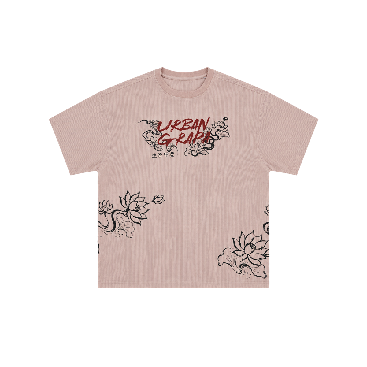 IKIGAI BLOOM WAFFLE OVERSIZED TSHIRT