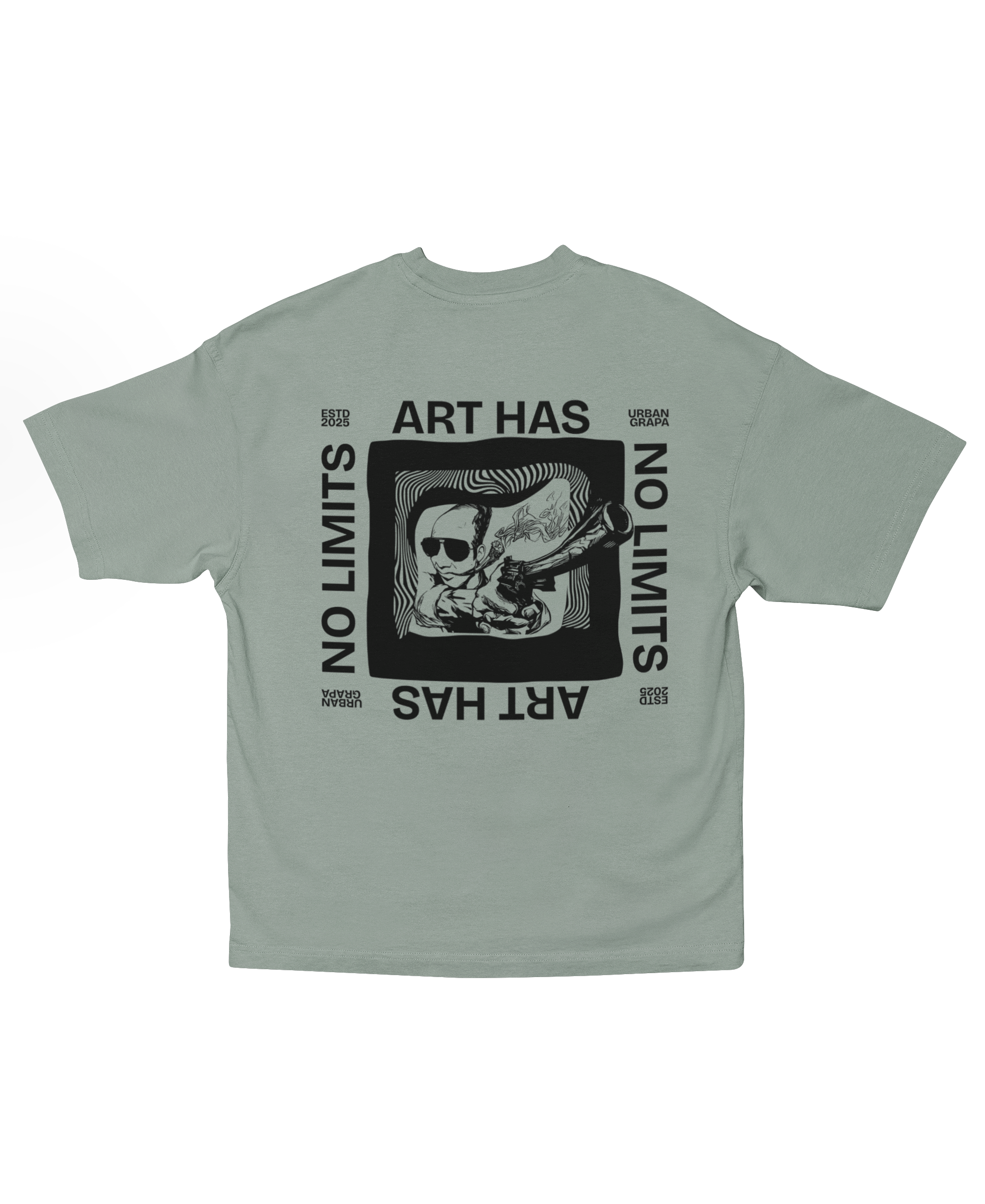 ART HAS NO LIMITS OVERSIZED T-SHIRT