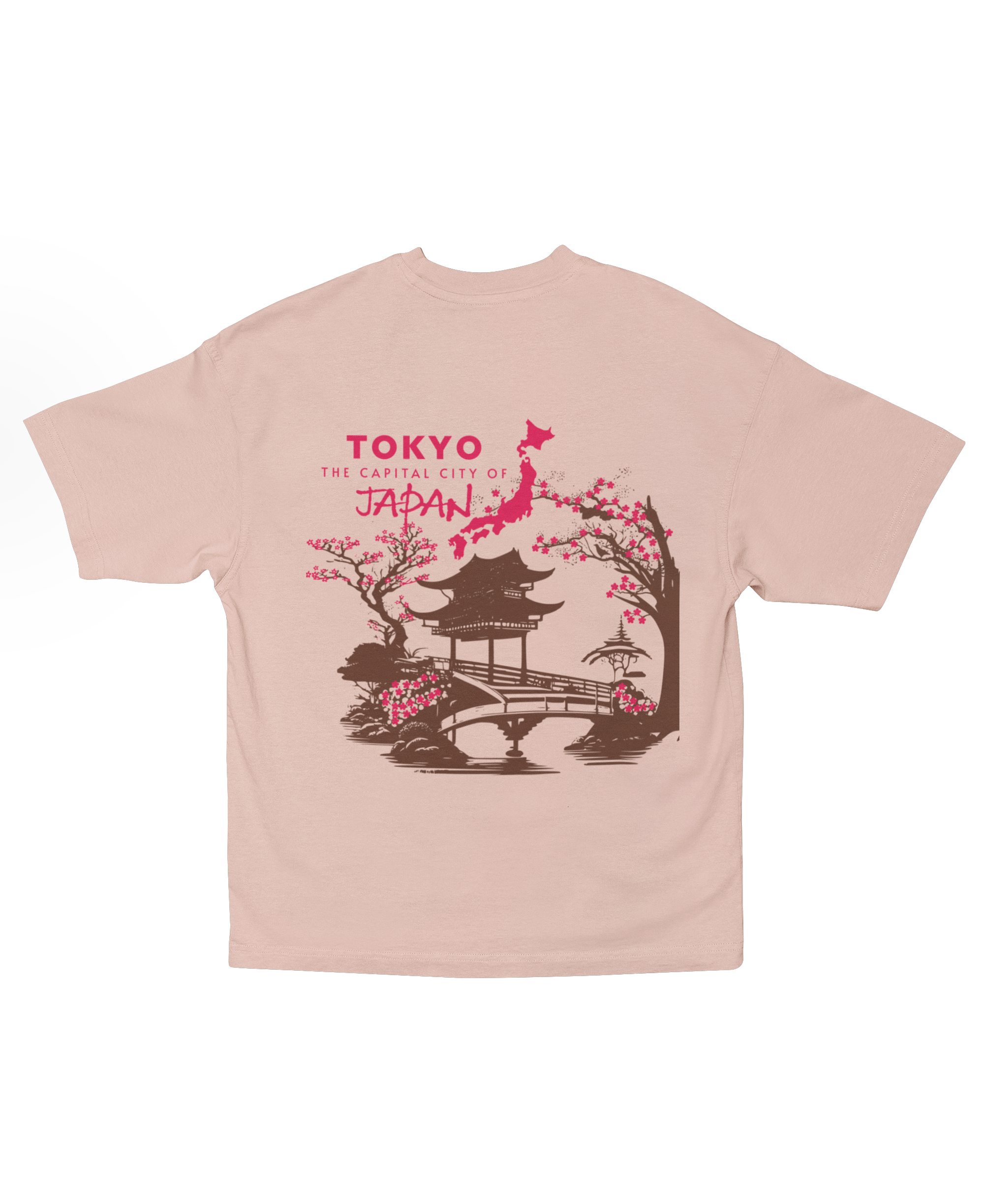 TOKYO SAKURA OVERSIZED T-SHIRT