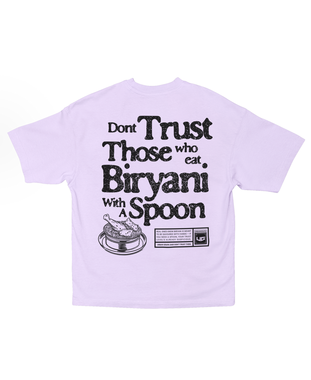 BIRYANI QUOTE OVERSIZED T-SHIRT