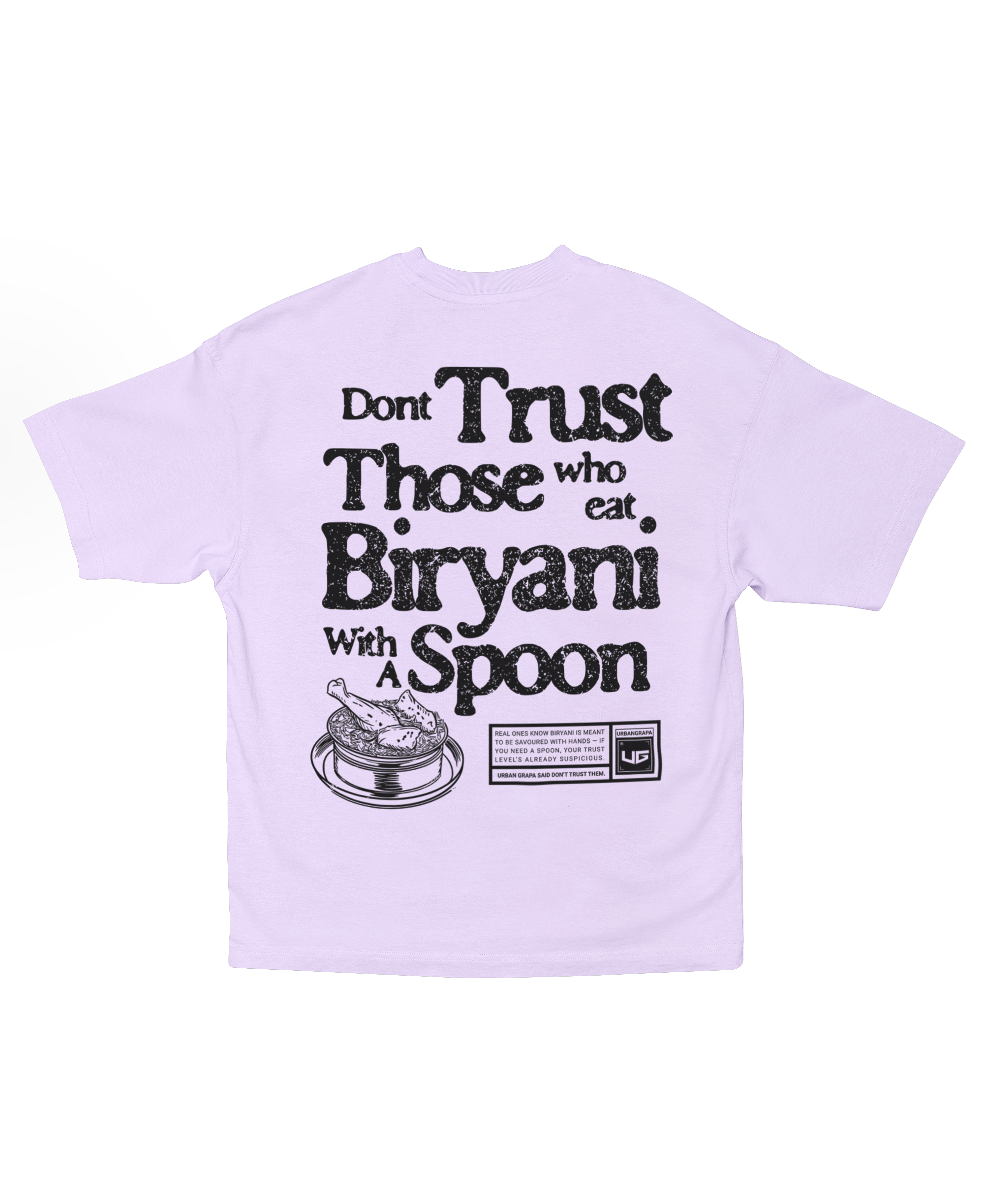 BIRYANI QUOTE OVERSIZED T-SHIRT
