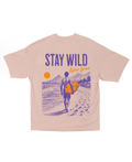 SURFING STAY WILD OVERSIZED T-SHIRT