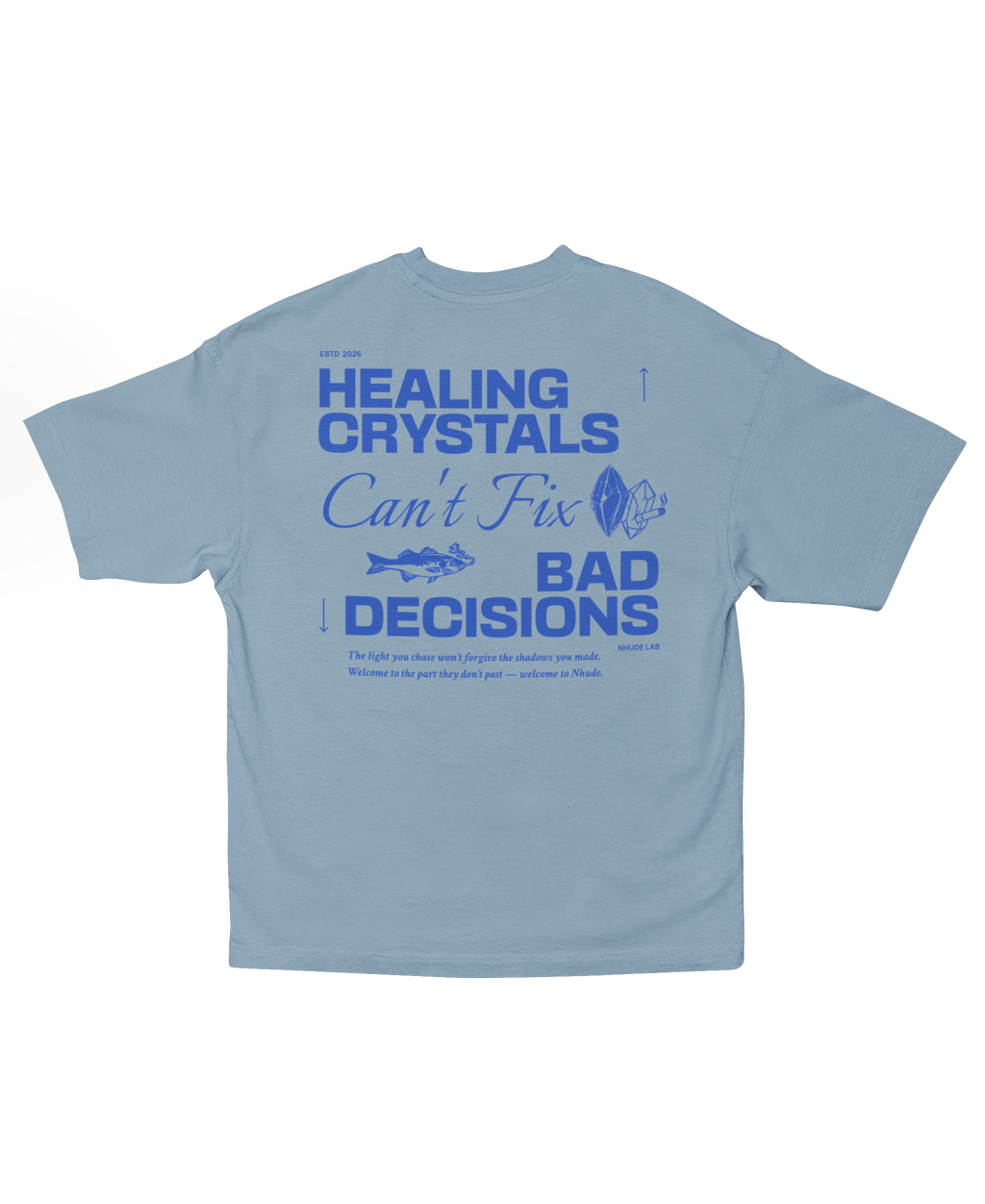 HEALING CRYSTALS OVERSIZED T-SHIRT