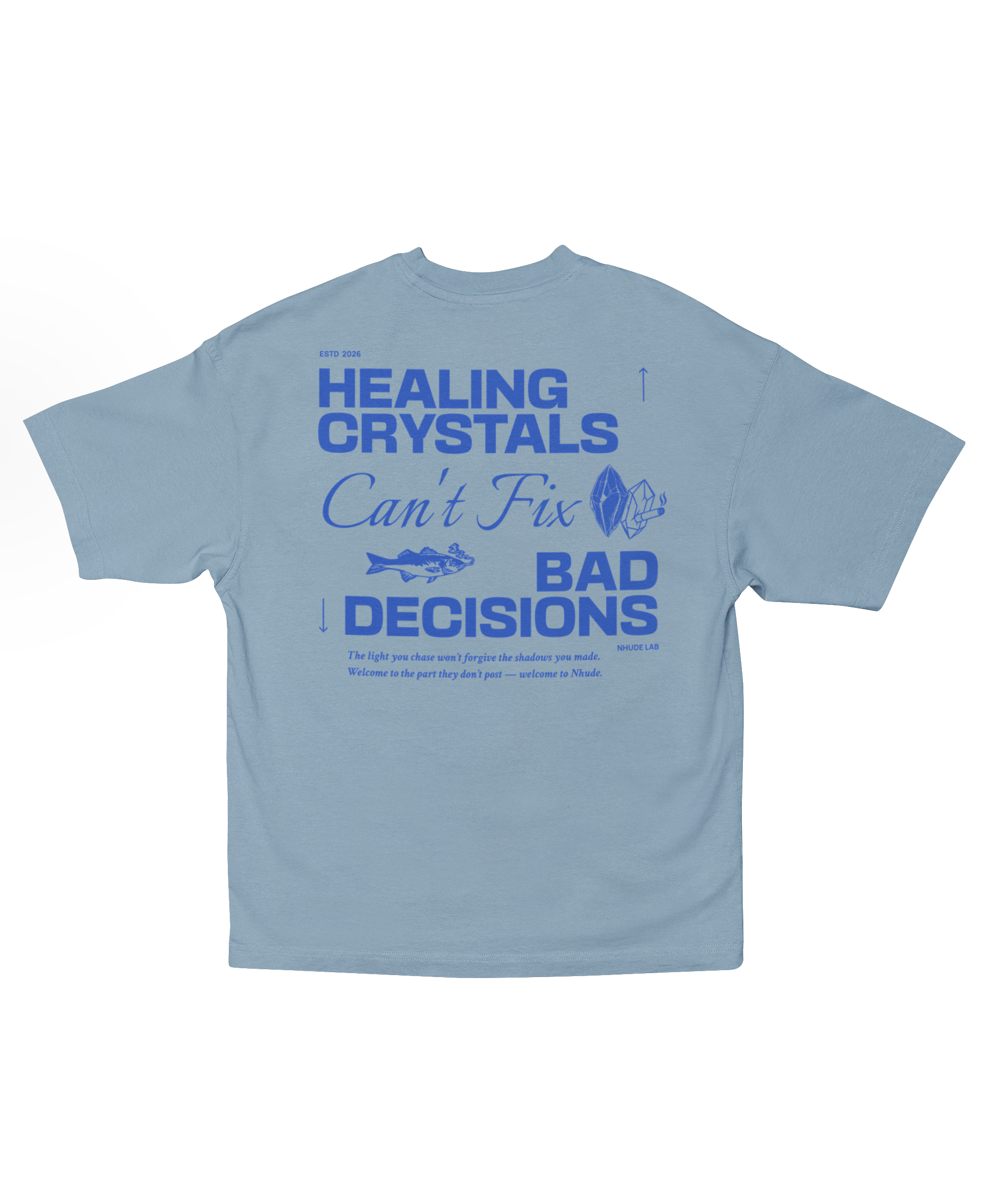 HEALING CRYSTALS OVERSIZED T-SHIRT
