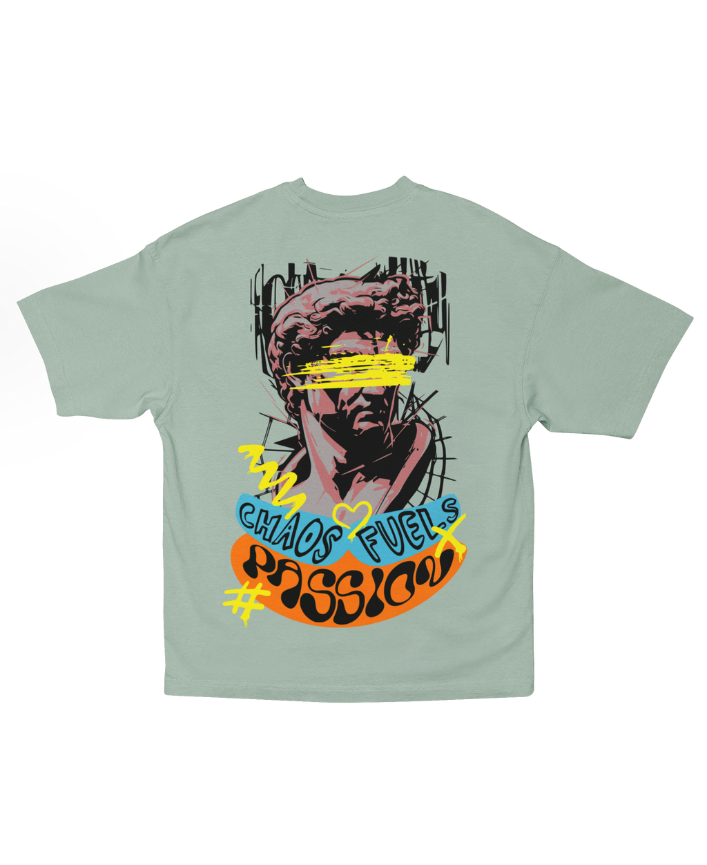 CHAOS FUEL PASSION OVERSIZED T-SHIRT
