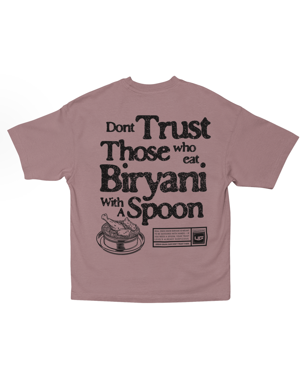 BIRYANI QUOTE OVERSIZED T-SHIRT