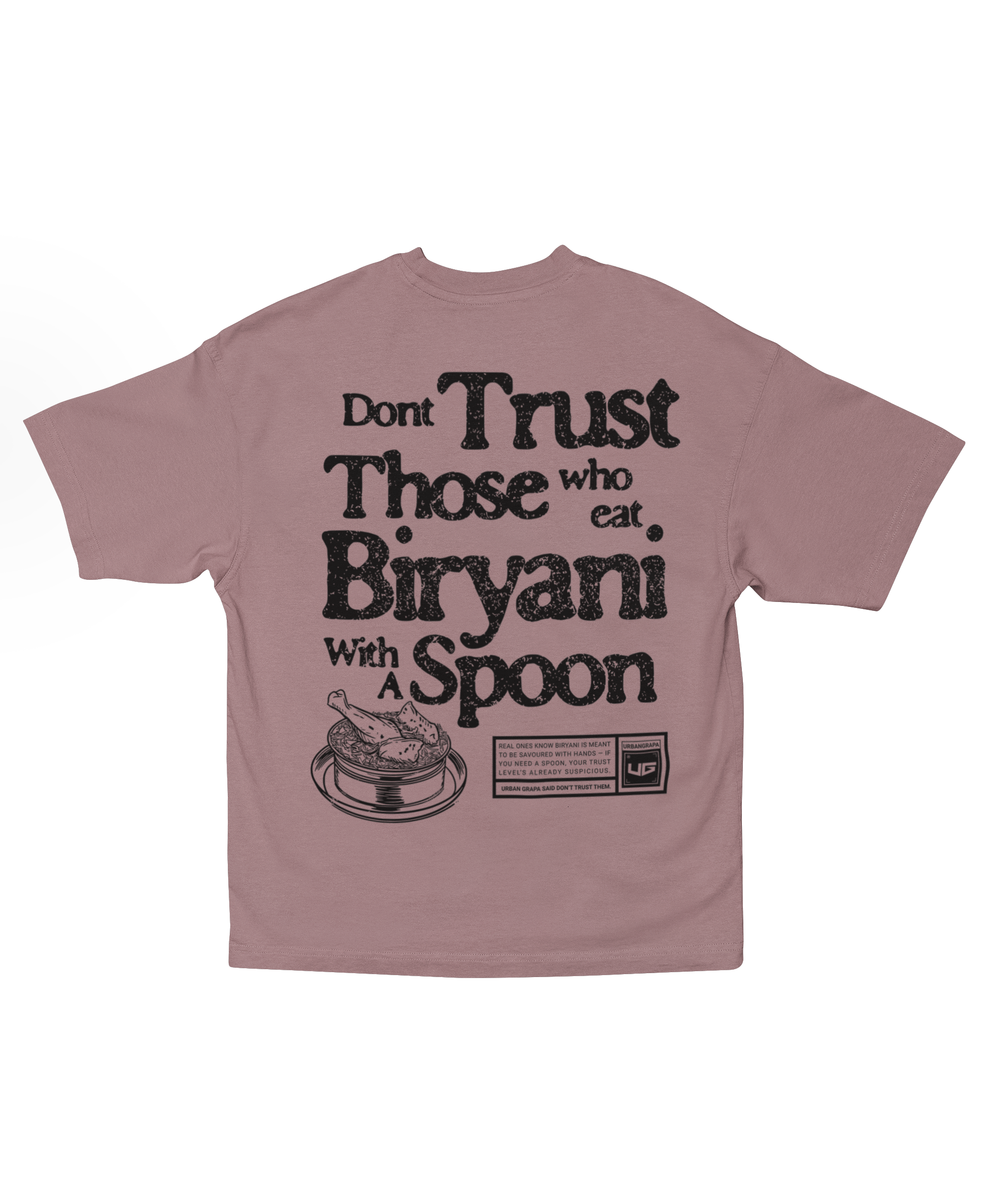 BIRYANI QUOTE OVERSIZED T-SHIRT