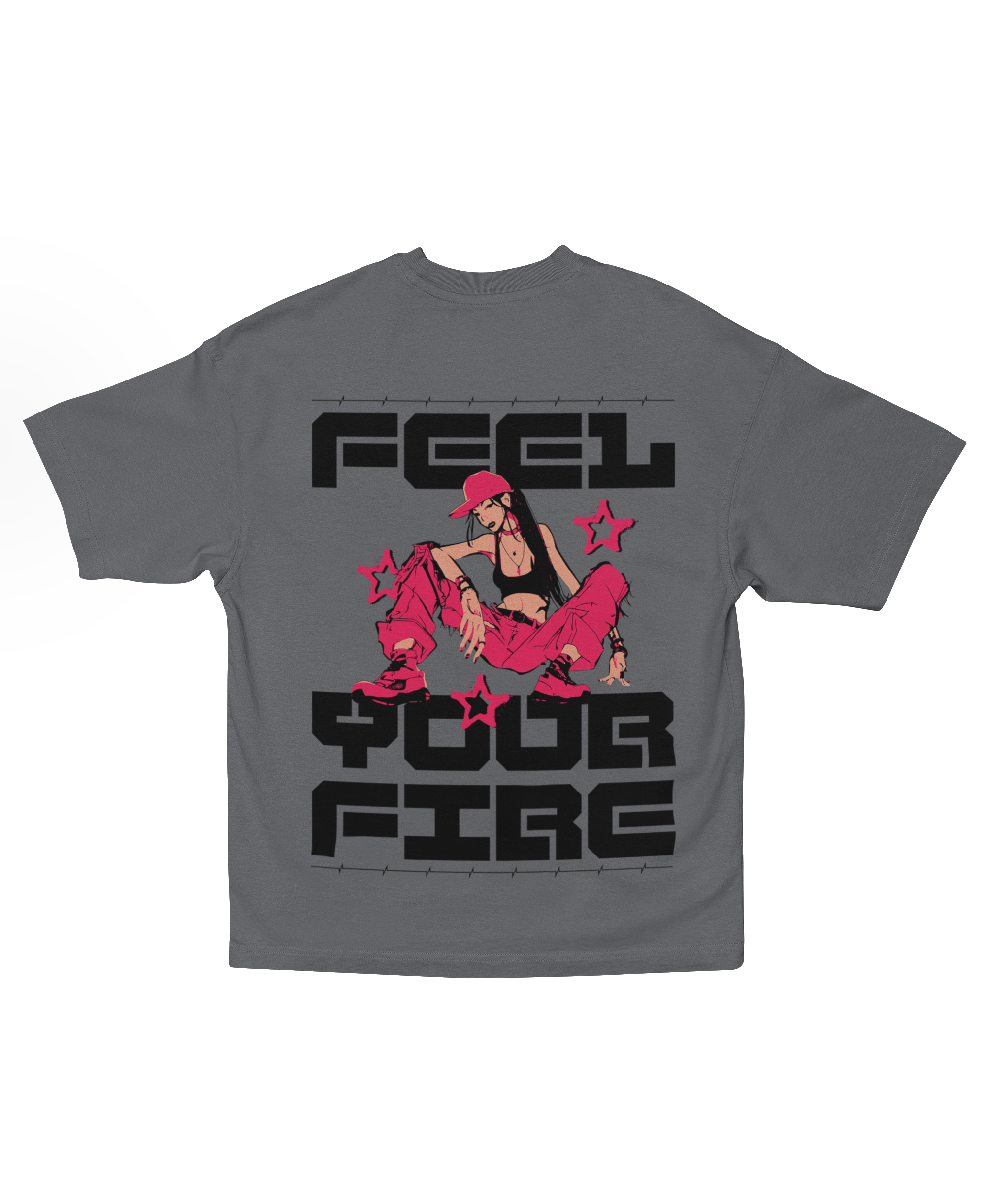 FEEL YOUR FIRE OVERSIZED T-SHIRT