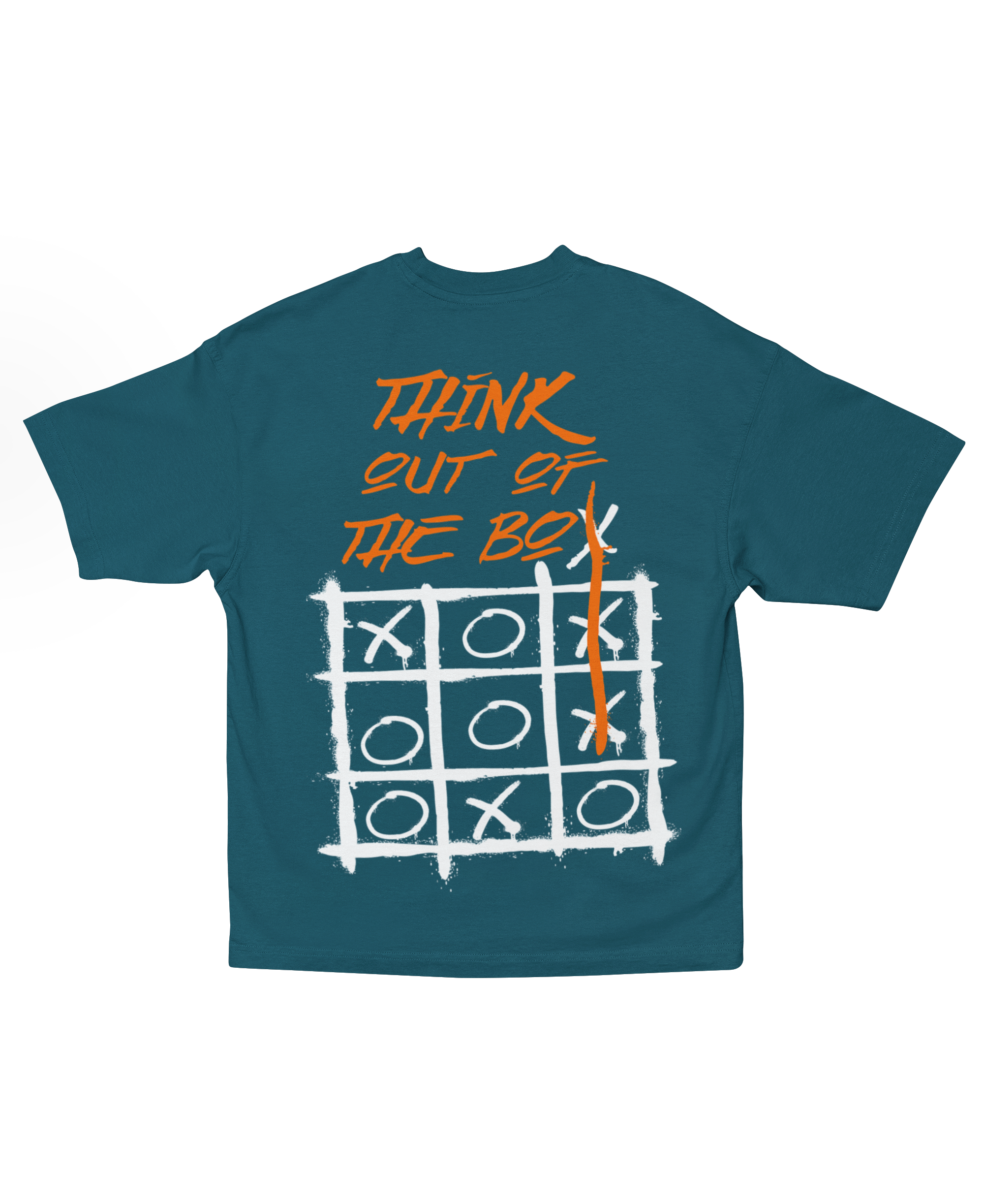 THINK OUT OF THE BOX OVERSIZED T-SHIRT