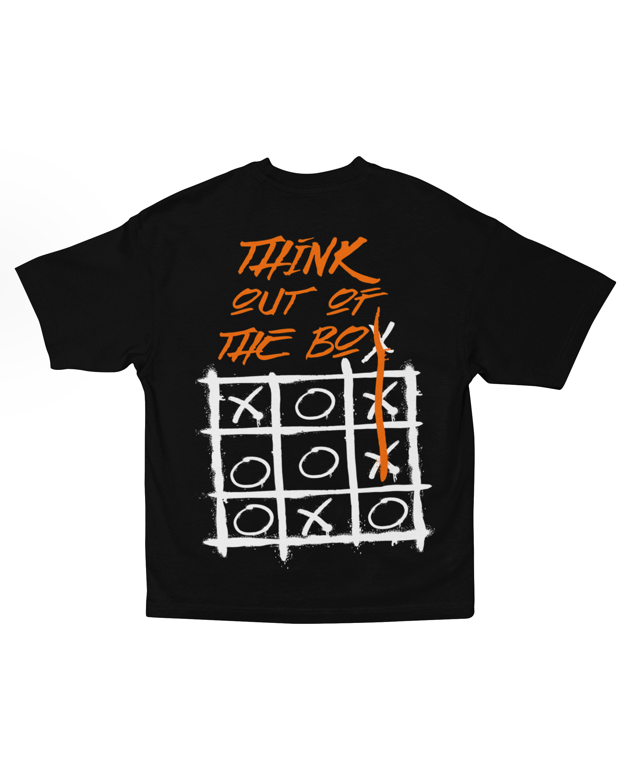 THINK OUT OF THE BOX OVERSIZED T-SHIRT