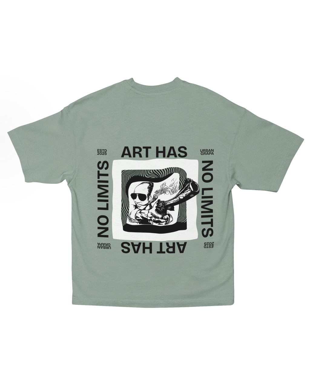 ART HAS NO LIMITS OVERSIZED T-SHIRT