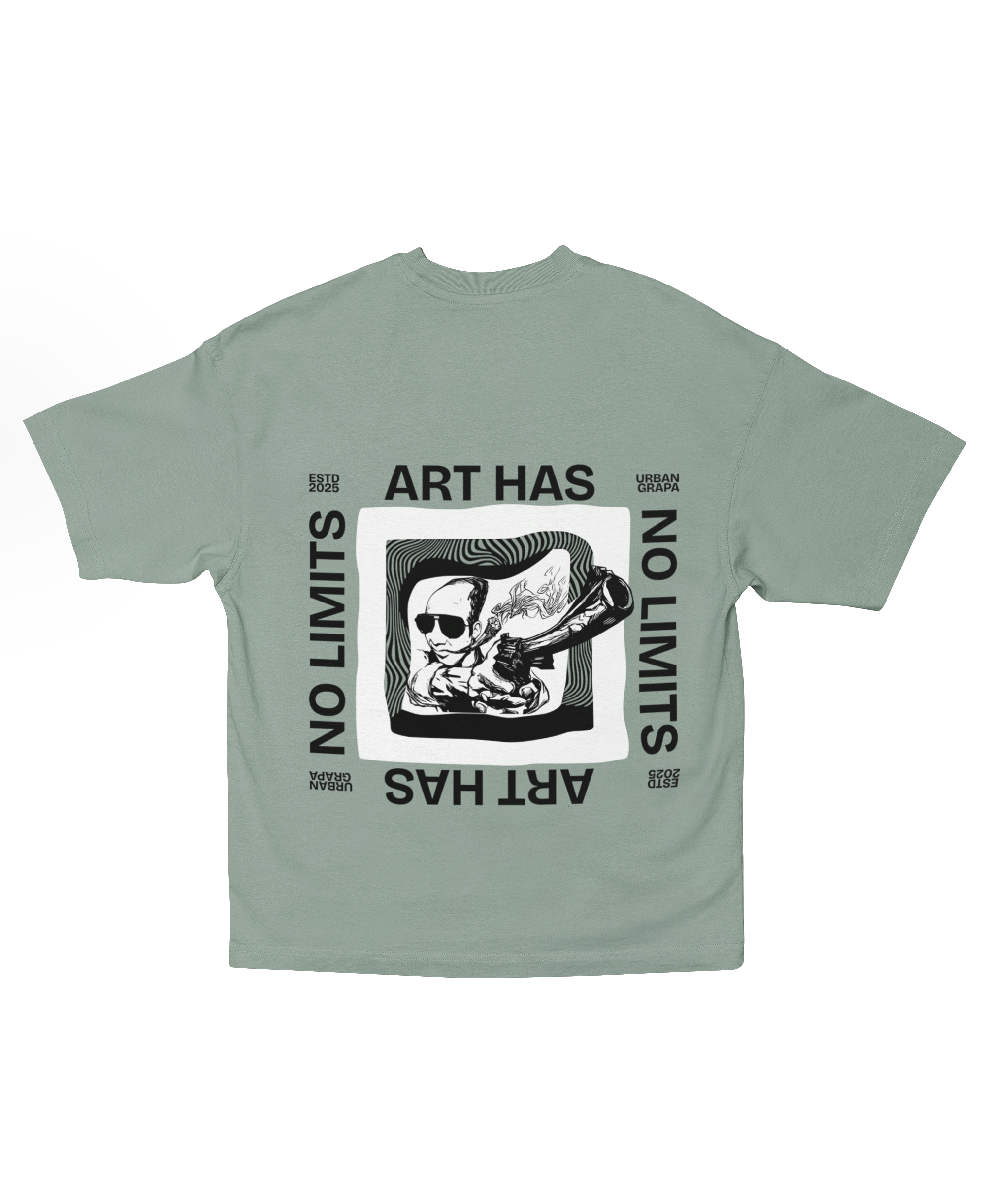 ART HAS NO LIMITS OVERSIZED T-SHIRT