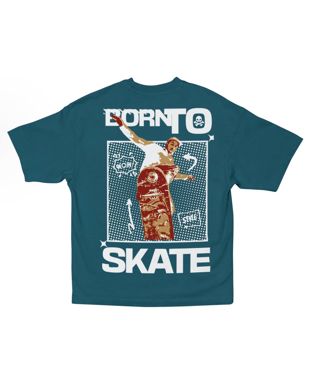 BORN TO SKATE OVERSIZED T-SHIRT
