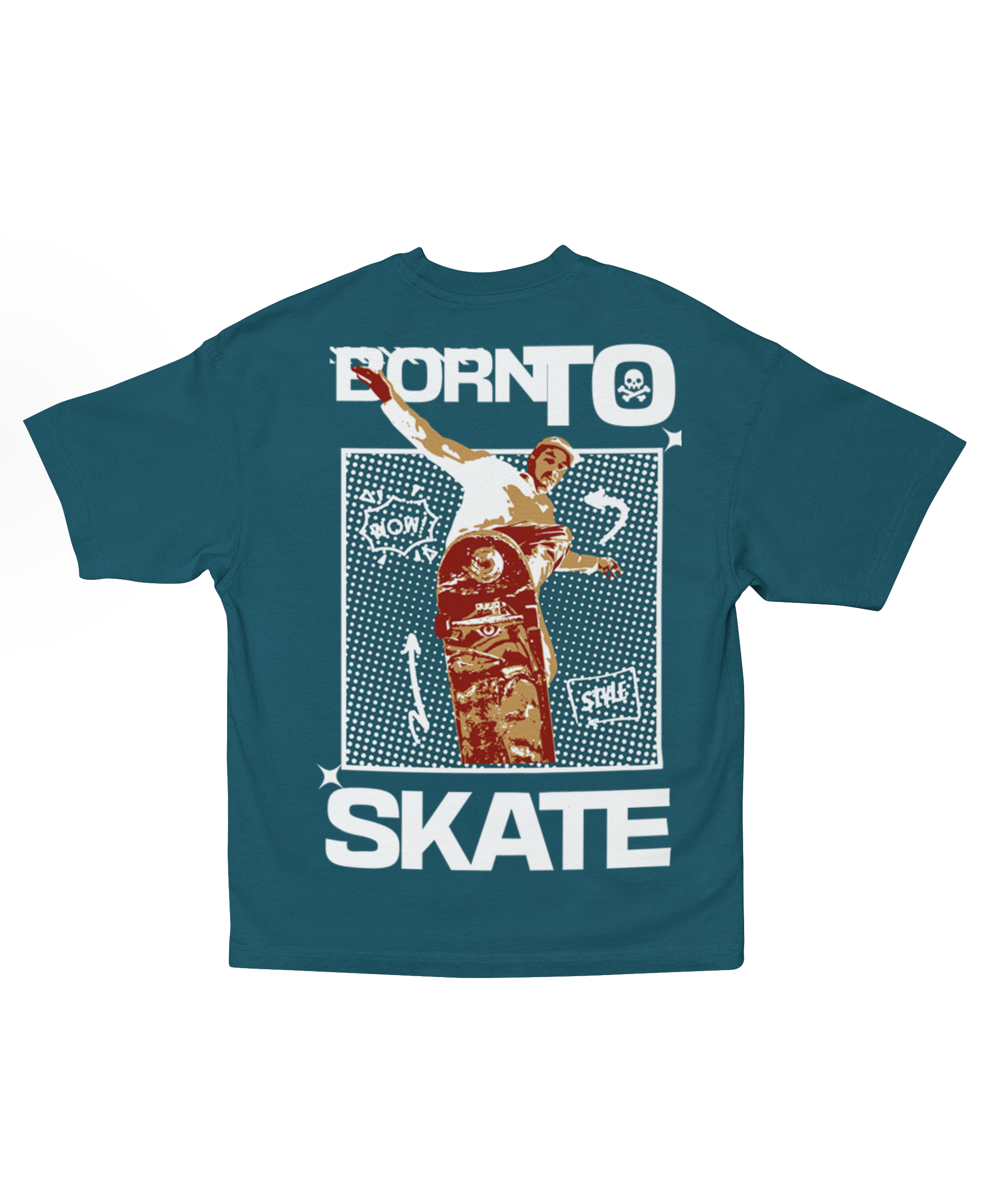 BORN TO SKATE OVERSIZED T-SHIRT