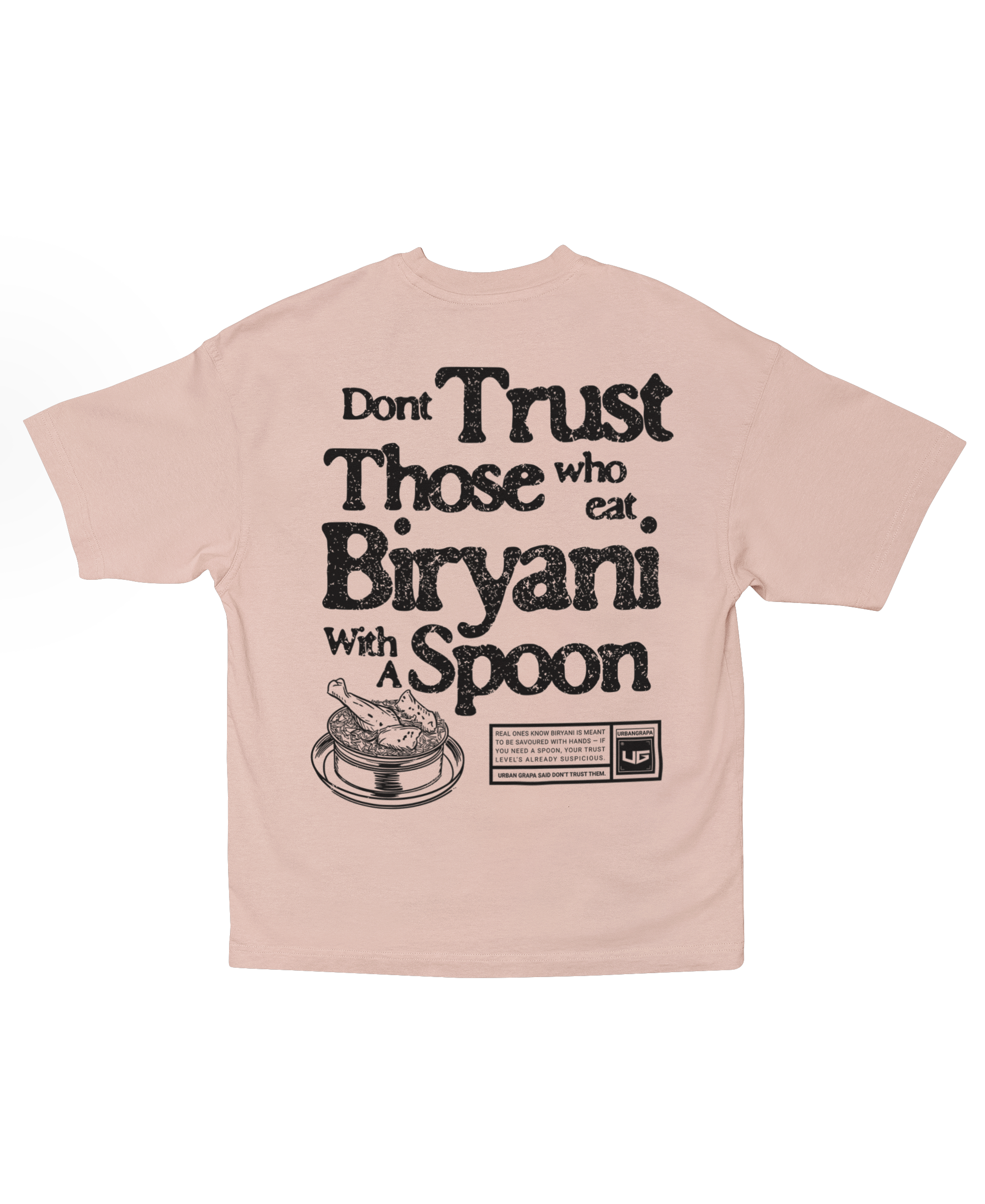 BIRYANI QUOTE OVERSIZED T-SHIRT