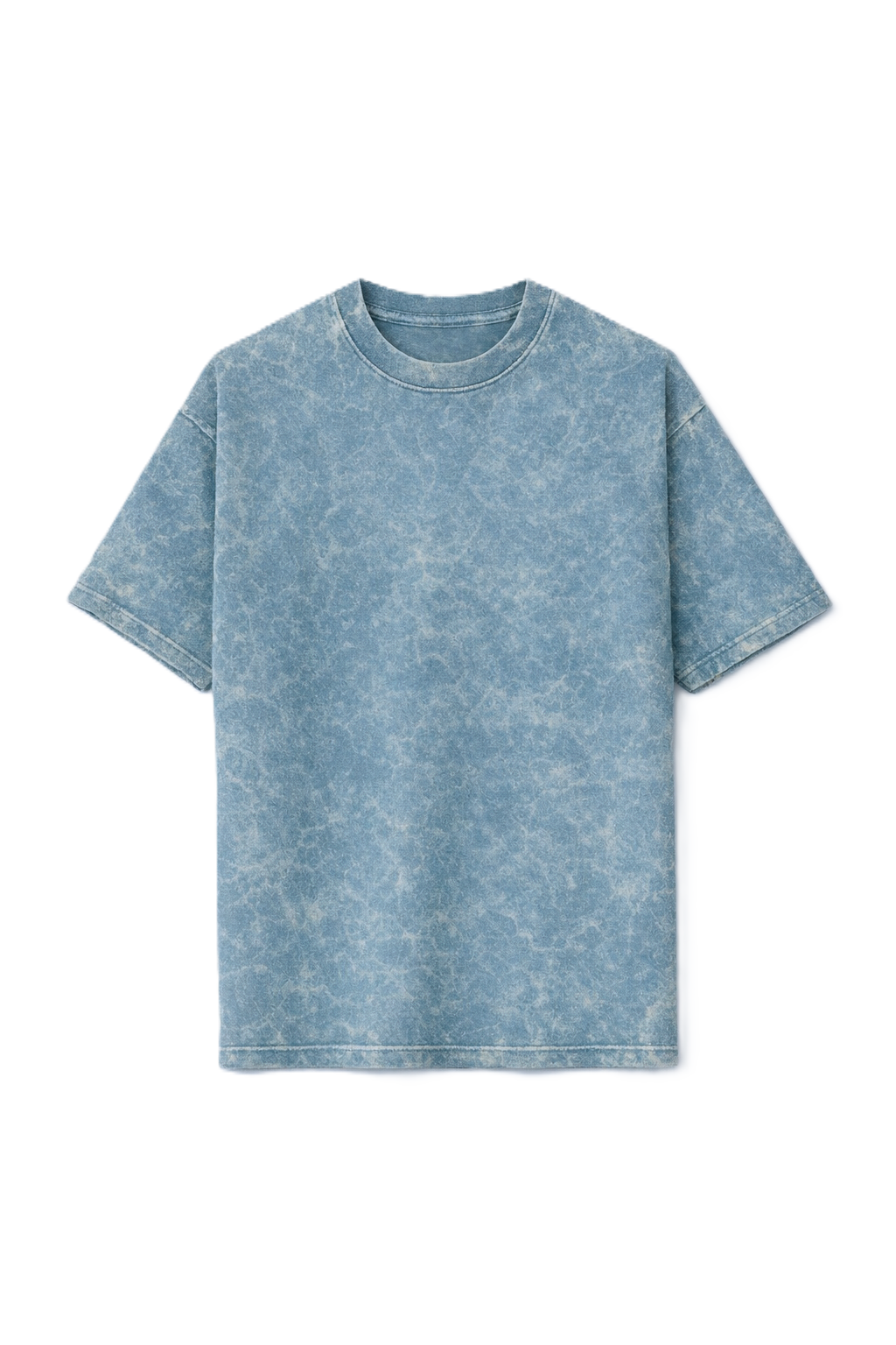 BABY BLUE ACID WASH STYLE OVERSIZED T-SHIRT
