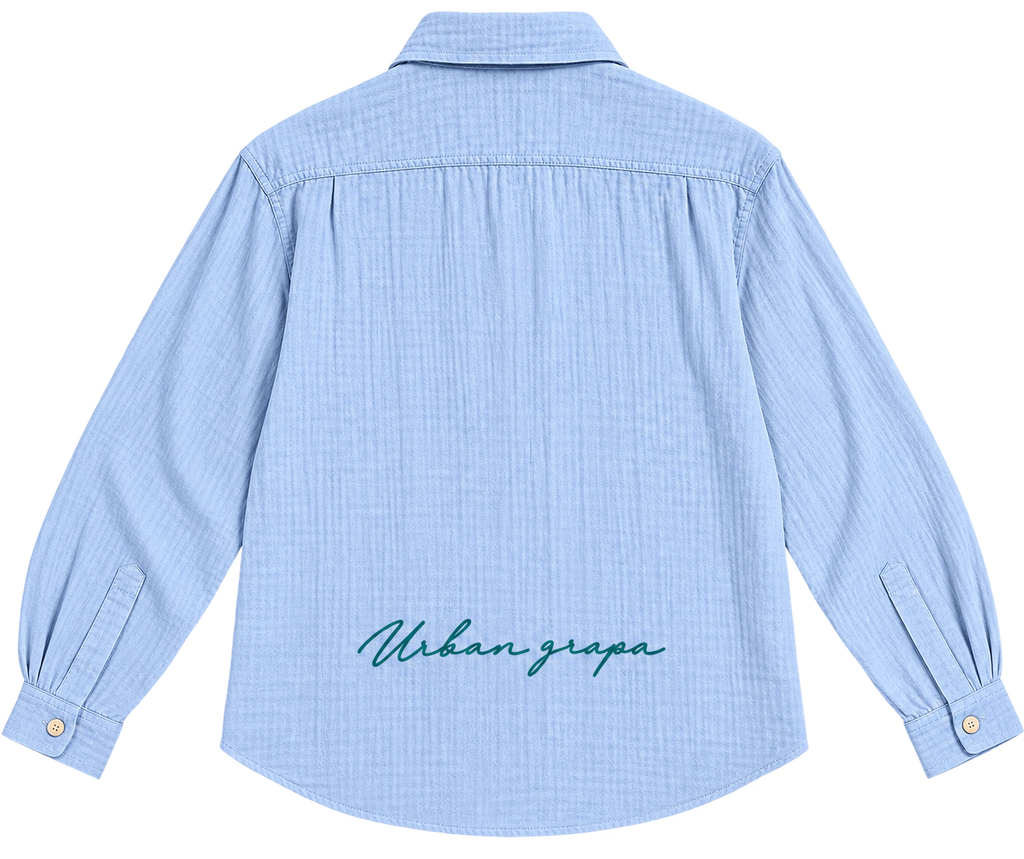 NOT YOUR GARDEN VARIETY GAUZE OVERSIZED SHIRT