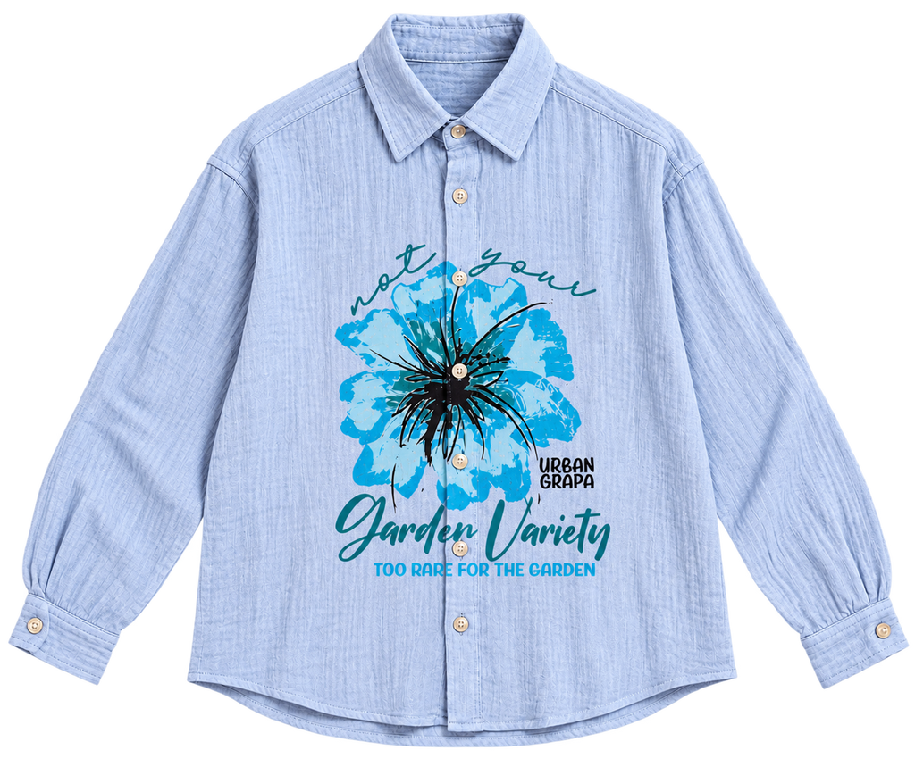 NOT YOUR GARDEN VARIETY GAUZE OVERSIZED SHIRT
