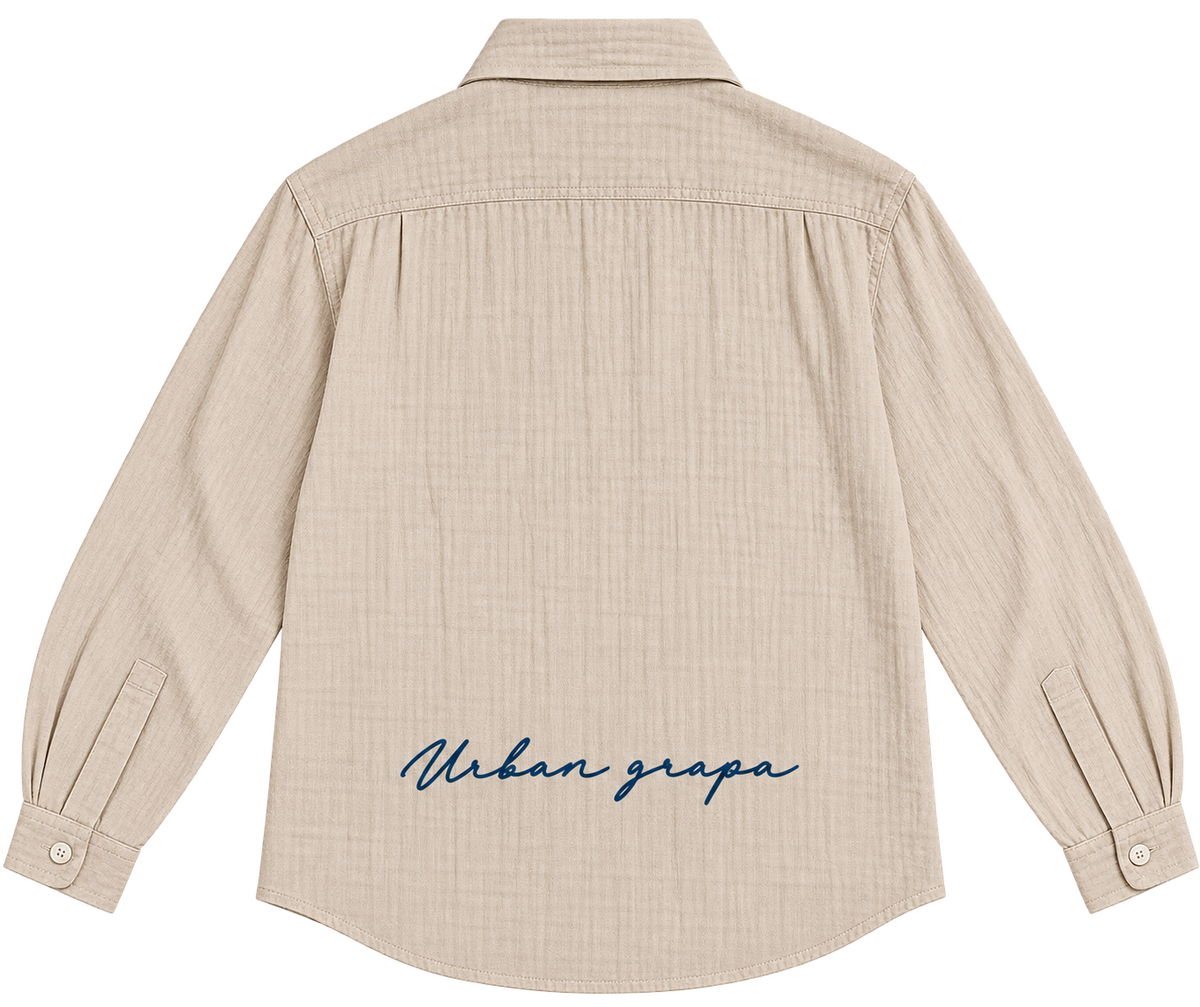 NATURALLY RARE GAUZE OVERSIZED SHIRT