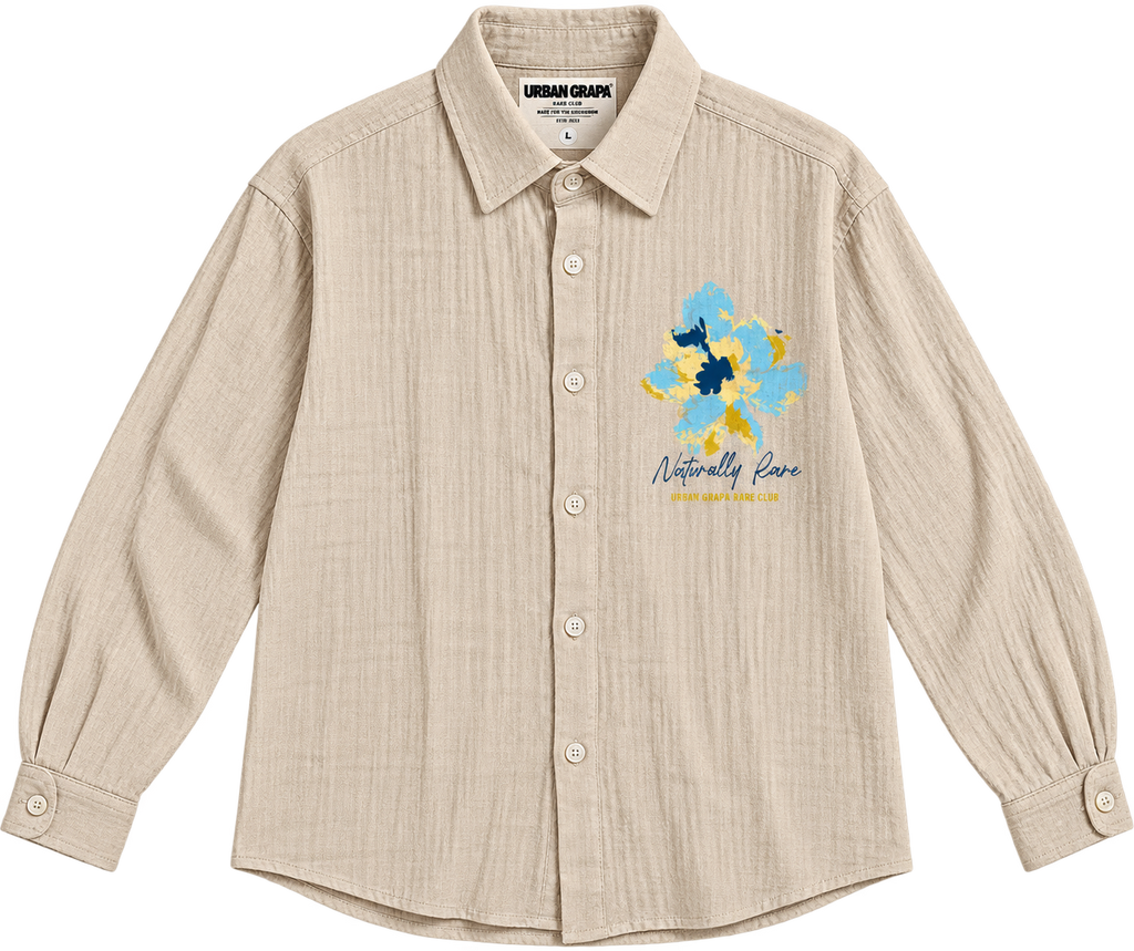 NATURALLY RARE GAUZE OVERSIZED SHIRT