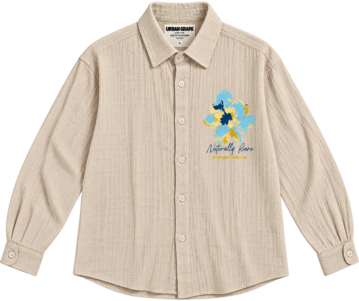 NATURALLY RARE GAUZE OVERSIZED SHIRT