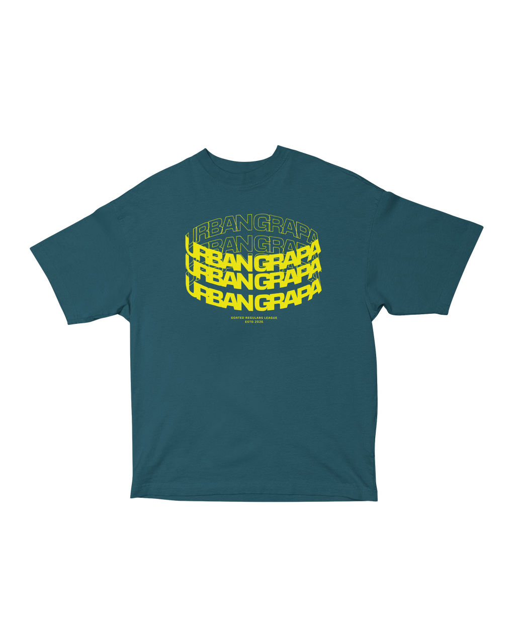 URBAN GRAPA LOOP TEXT OVERSIZED T-SHIRT