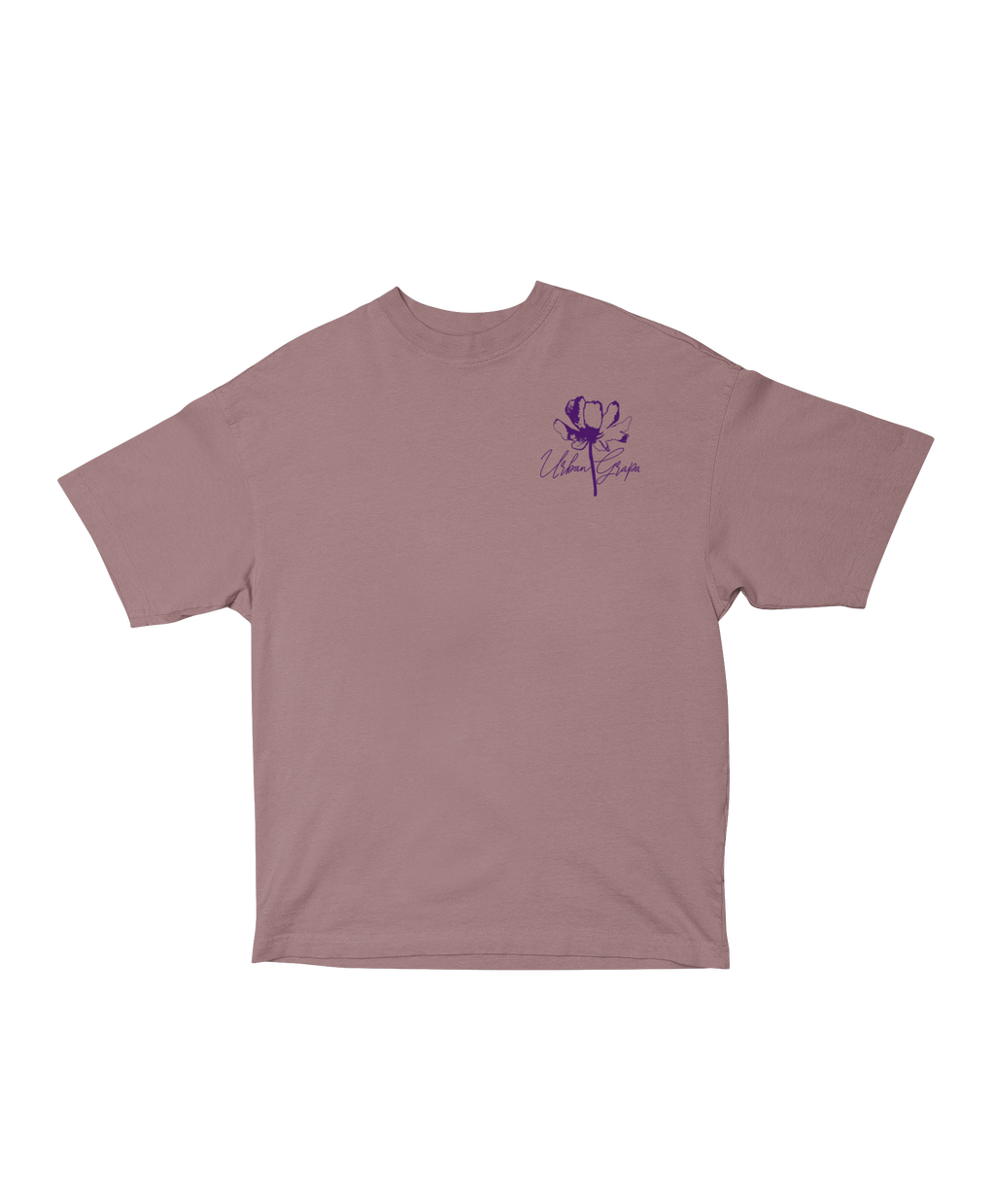 FLOWER SILHOUETTE OVERSIZED T-SHIRT