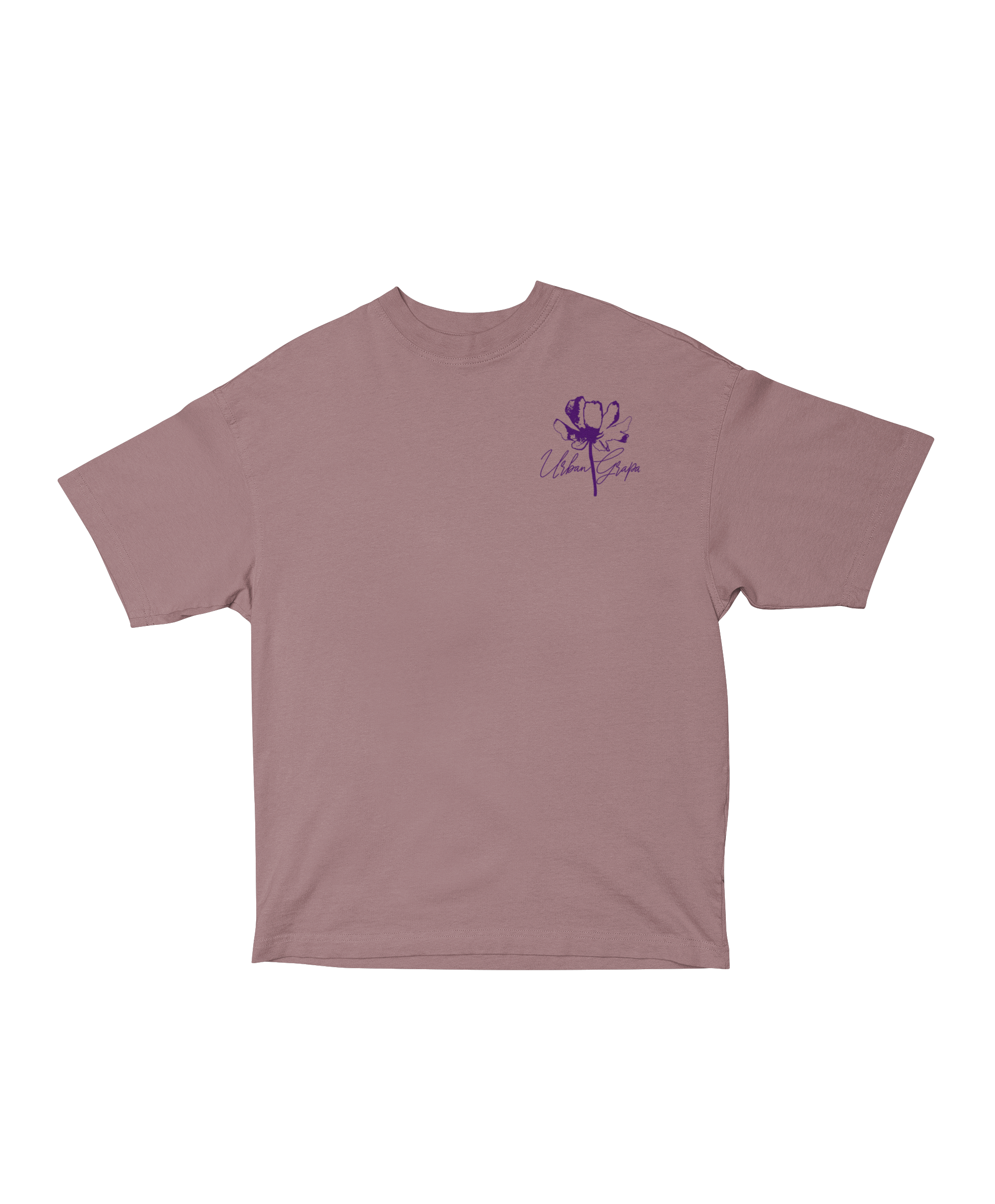 FLOWER SILHOUETTE OVERSIZED T-SHIRT