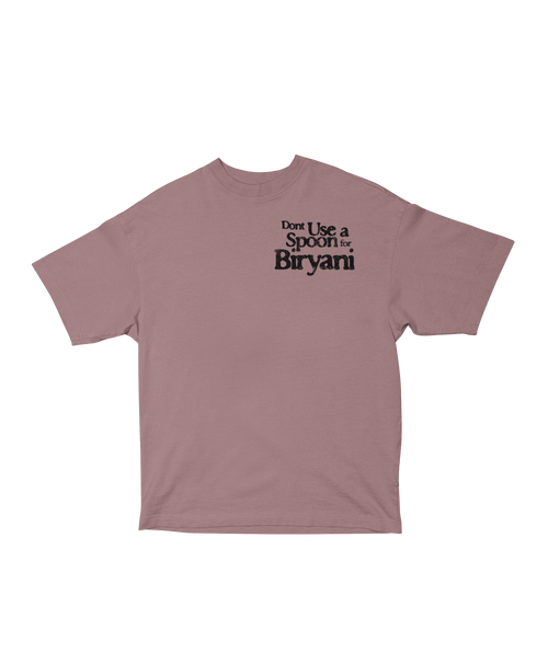 BIRYANI QUOTE OVERSIZED T-SHIRT